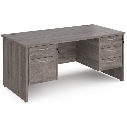 Maestro Panel End Straight Desk with 2 x Pedestals